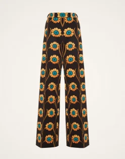 La DoubleJ Pantaloni E Shorts<Loose PantsDaisychain Black in Compact Jersey