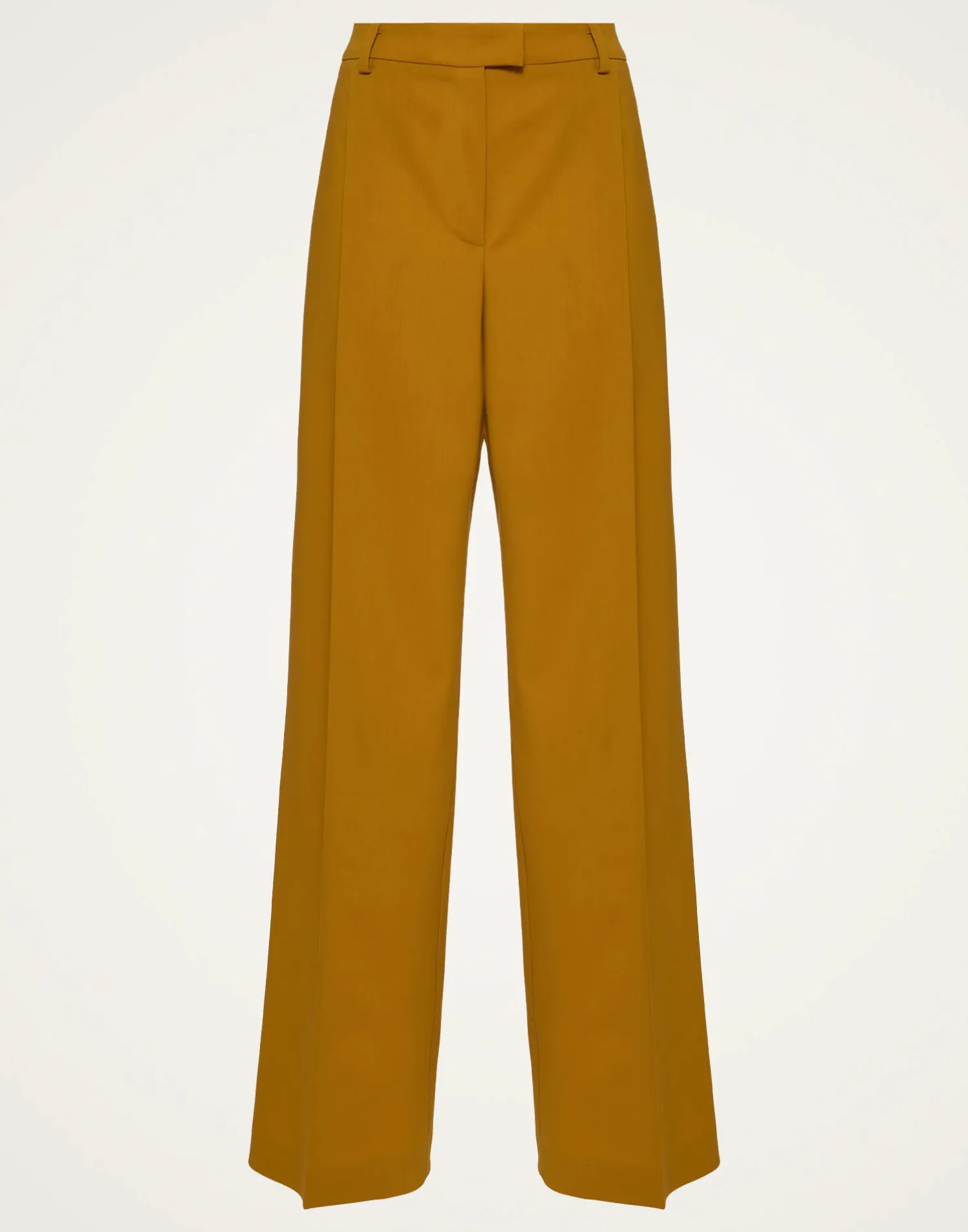 La DoubleJ Pantaloni E Shorts<Loose PantsSolid Dark Yellow in Stretch Wool