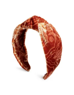 La DoubleJ Accessori Per Capelli|Accessories<Love Knot HeadbandBanquet Orange in Devor&eacute;