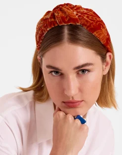 La DoubleJ Accessori Per Capelli|Accessories<Love Knot HeadbandBanquet Orange in Devoré