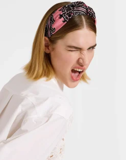 La DoubleJ Accessori Per Capelli|Accessories<Love Knot HeadbandOltrarno Pink in Twill