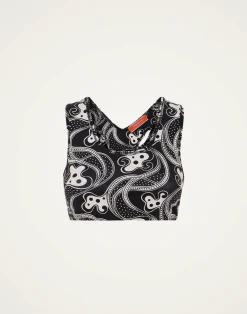La DoubleJ Loungewear<Magica BraAperol Black & White in Jersey Stretch