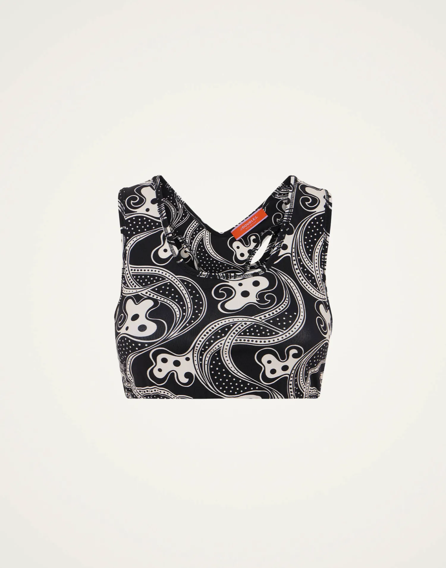 La DoubleJ Loungewear<Magica BraAperol Black & White in Jersey Stretch