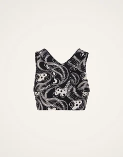 La DoubleJ Loungewear<Magica BraAperol Black & White in Jersey Stretch