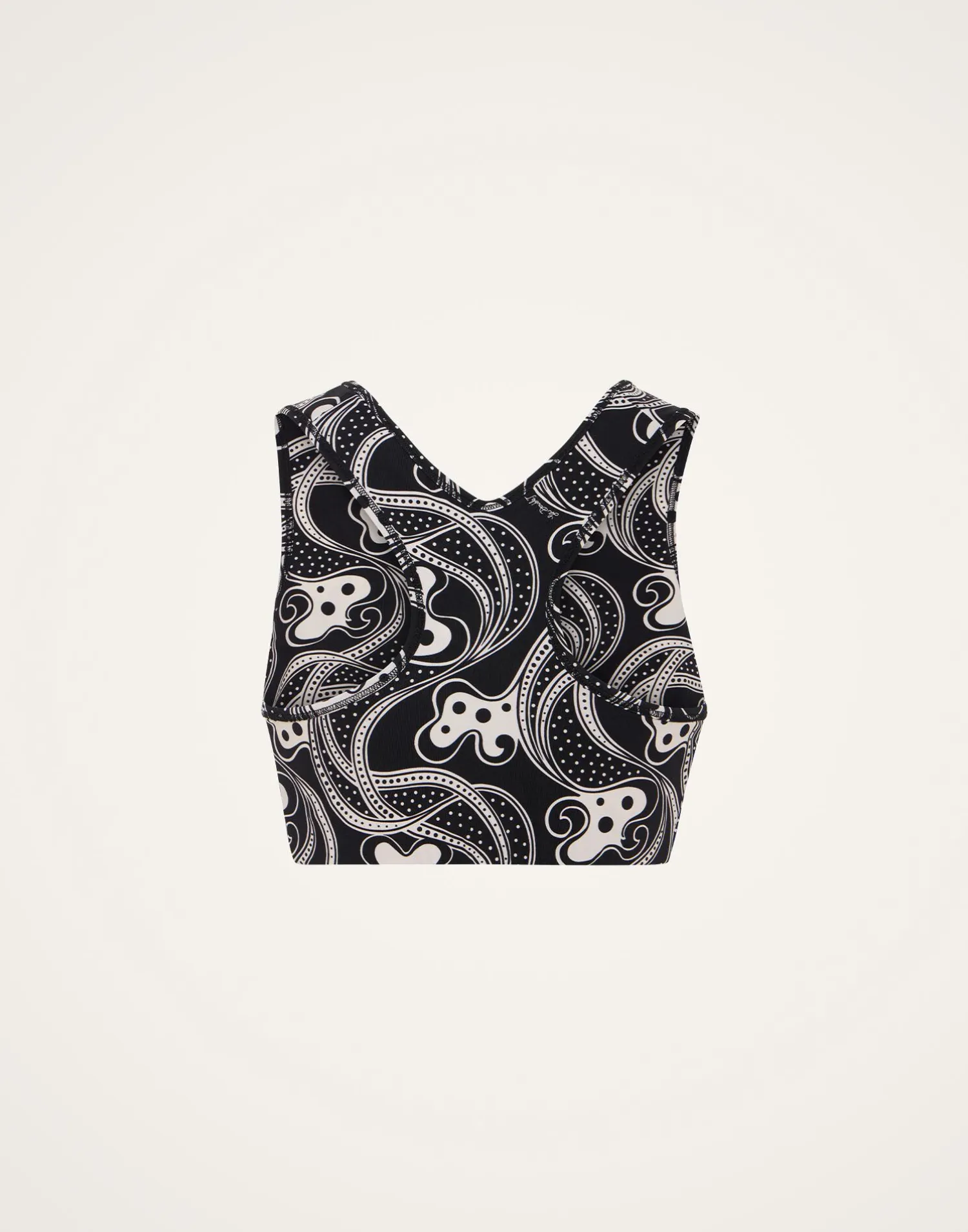 La DoubleJ Loungewear<Magica BraAperol Black & White in Jersey Stretch