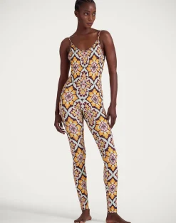 La DoubleJ Loungewear<Magica CatsuitPalazzo Yellow in Jersey Stretch