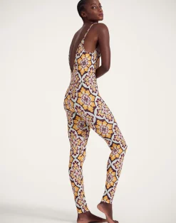 La DoubleJ Loungewear<Magica CatsuitPalazzo Yellow in Jersey Stretch