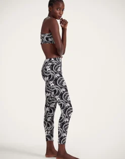 La DoubleJ Loungewear<Magica LeggingsAperol Black & White in Jersey Stretch