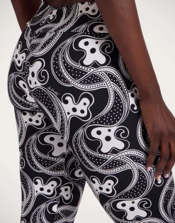 La DoubleJ Loungewear<Magica LeggingsAperol Black & White in Jersey Stretch