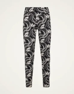 La DoubleJ Loungewear<Magica LeggingsAperol Black & White in Jersey Stretch
