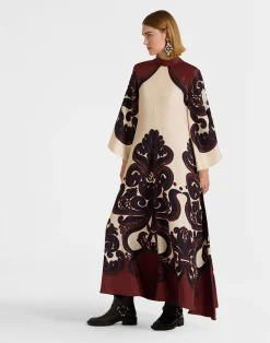 La DoubleJ Party Dressing<Magnifico DressCorsini Plac&eacute;e Cream in Silk Twill