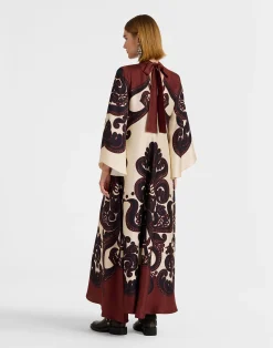 La DoubleJ Party Dressing<Magnifico DressCorsini Plac&eacute;e Cream in Silk Twill
