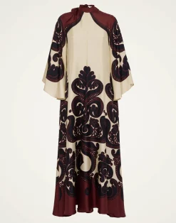 La DoubleJ Party Dressing<Magnifico DressCorsini Plac&eacute;e Cream in Silk Twill