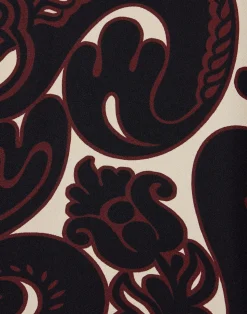 La DoubleJ Vestiti<Magnifico DressCorsini Plac&eacute;e Cream in Silk Twill