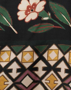 La DoubleJ Vestiti<Magnifico DressDazed Plac&eacute;e Black in Silk Twill