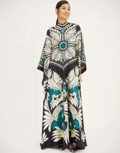 La DoubleJ Party Dressing<Magnifico DressMix Tiles Plac&eacute;e Black in Silk Twill