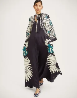 La DoubleJ Party Dressing<Magnifico DressMix Tiles Plac&eacute;e Black in Silk Twill