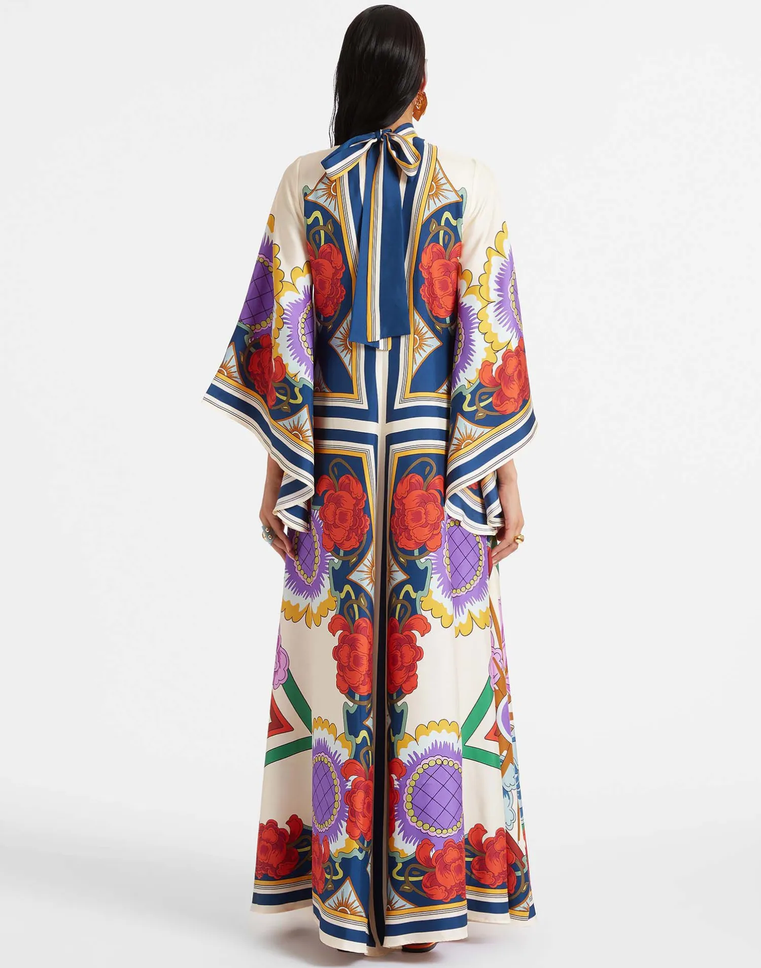 La DoubleJ Vestiti<Magnifico DressTaormina Placée Rust in Twill Silk