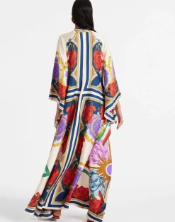 La DoubleJ Vestiti<Magnifico DressTaormina Placée Rust in Twill Silk