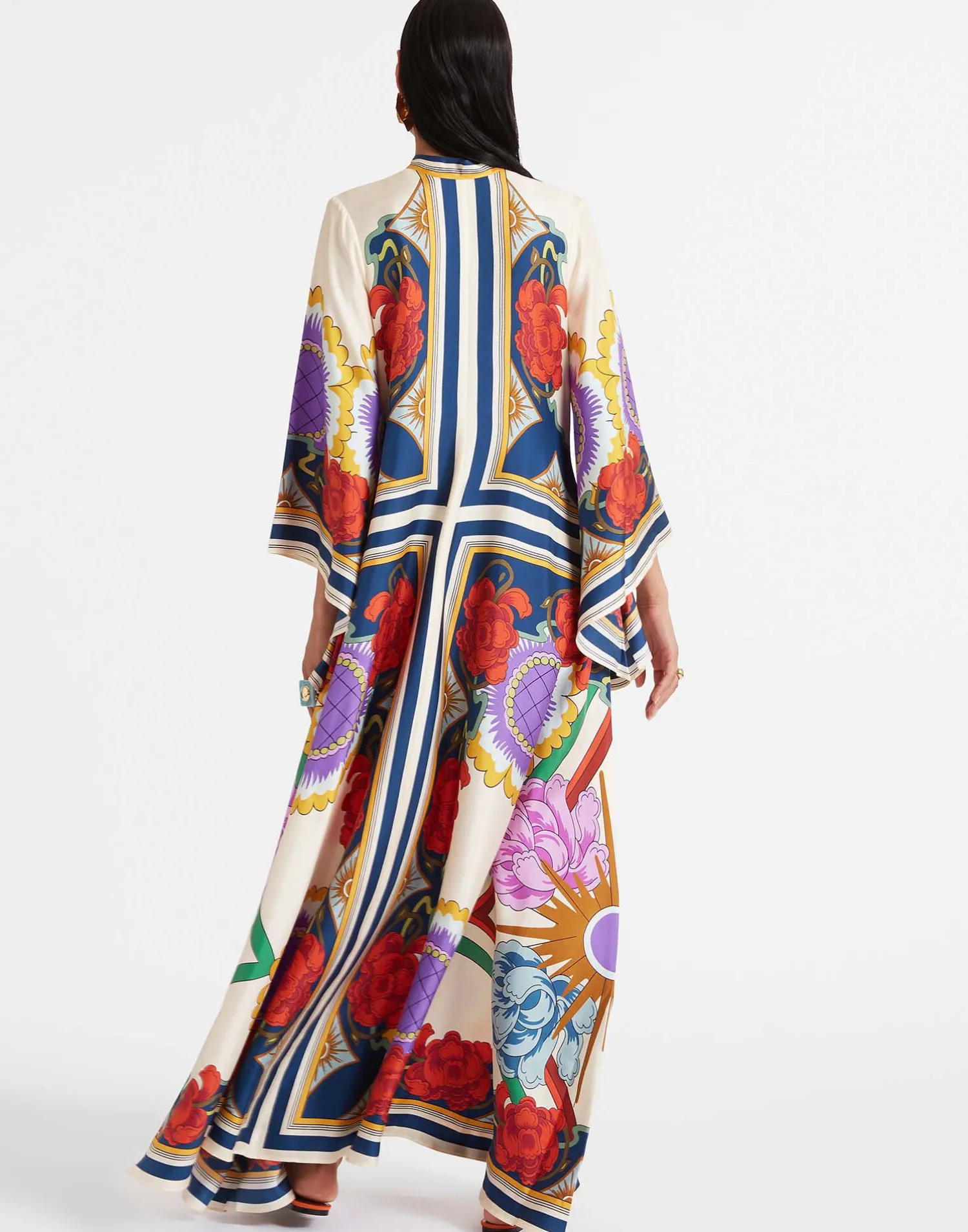 La DoubleJ Vestiti<Magnifico DressTaormina Placée Rust in Twill Silk