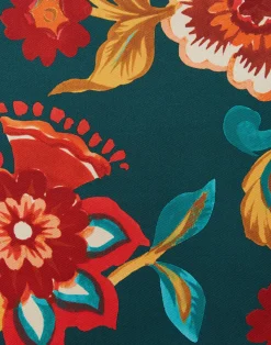 La DoubleJ Party Dressing<Make An Exit TopHottie Emerald in Silk Twill With Feathers