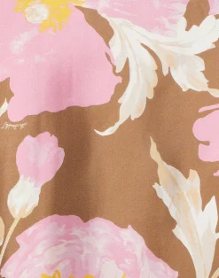 La DoubleJ Camicie E Top<Make An Exit TopSylph Khaki in Silk Twill With Feathers