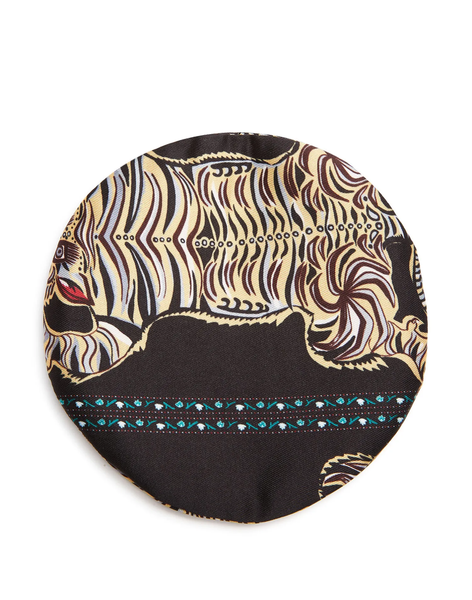 La DoubleJ Piccoli Accessori|Accessories<Mask CaseTiger Tiles Black Small in Twill