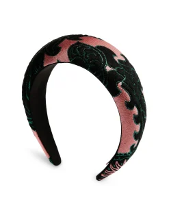 La DoubleJ Accessori Per Capelli|Accessories<Medici HeadbandOltrarno Pink in Jacquard