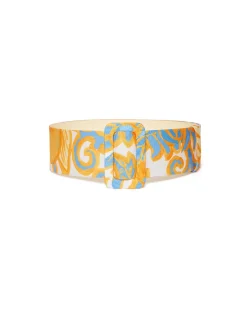 La DoubleJ Piccoli Accessori|Accessories<Medium BeltAnemone Orange in Light Faille