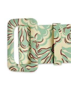La DoubleJ Piccoli Accessori|Accessories<Medium BeltFans Mint in Light Faille