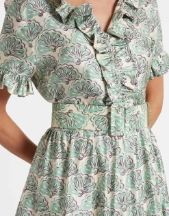 La DoubleJ Piccoli Accessori|Accessories<Medium BeltFans Mint in Light Faille