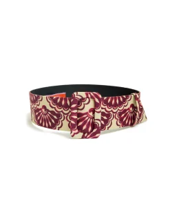 La DoubleJ Piccoli Accessori|Accessories<Medium BeltFans Purple in Light Faille