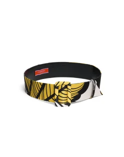 La DoubleJ Piccoli Accessori|Accessories<Medium BeltMarea Black & White in Light Faille
