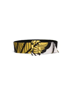 La DoubleJ Piccoli Accessori|Accessories<Medium BeltMarea Black & White in Light Faille