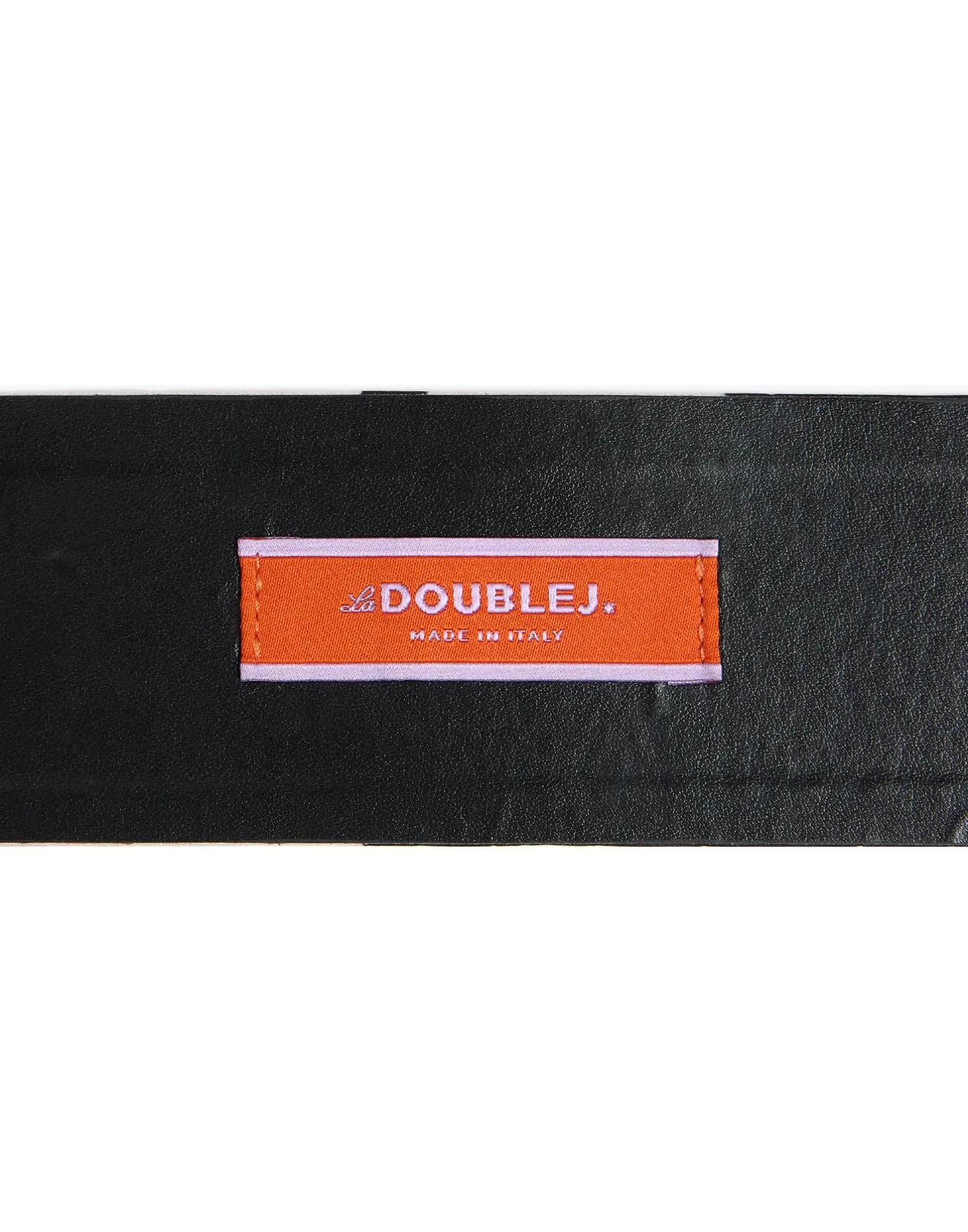 La DoubleJ Piccoli Accessori|Accessories<Medium BeltMarea Black & White in Light Faille