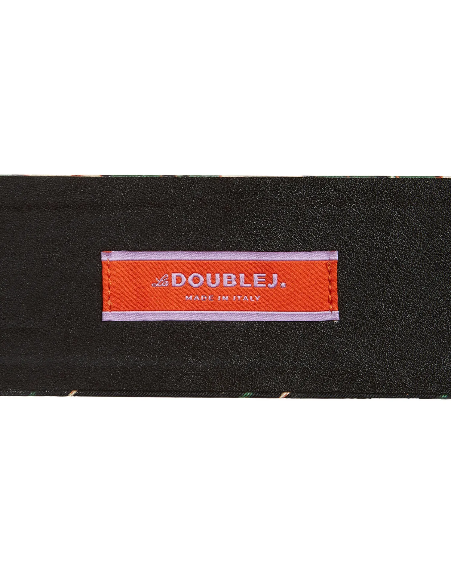 La DoubleJ Piccoli Accessori|Accessories<Medium BeltMayfair Black in Light Faille