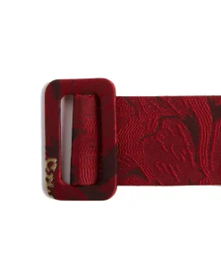 La DoubleJ Piccoli Accessori|Accessories<Medium BeltRuby Red in Jacquard