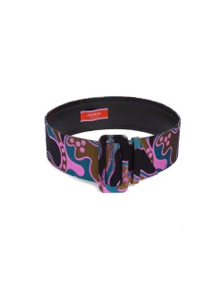 La DoubleJ Piccoli Accessori|Accessories<Medium BeltSpritz Blue Petrol in Jacquard