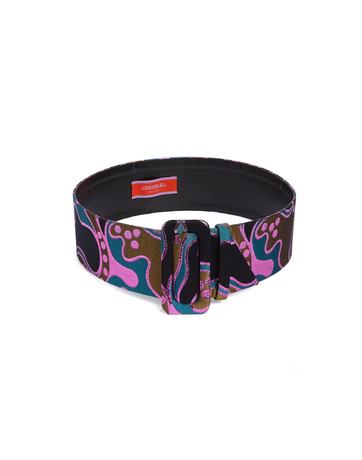 La DoubleJ Piccoli Accessori|Accessories<Medium BeltSpritz Blue Petrol in Jacquard