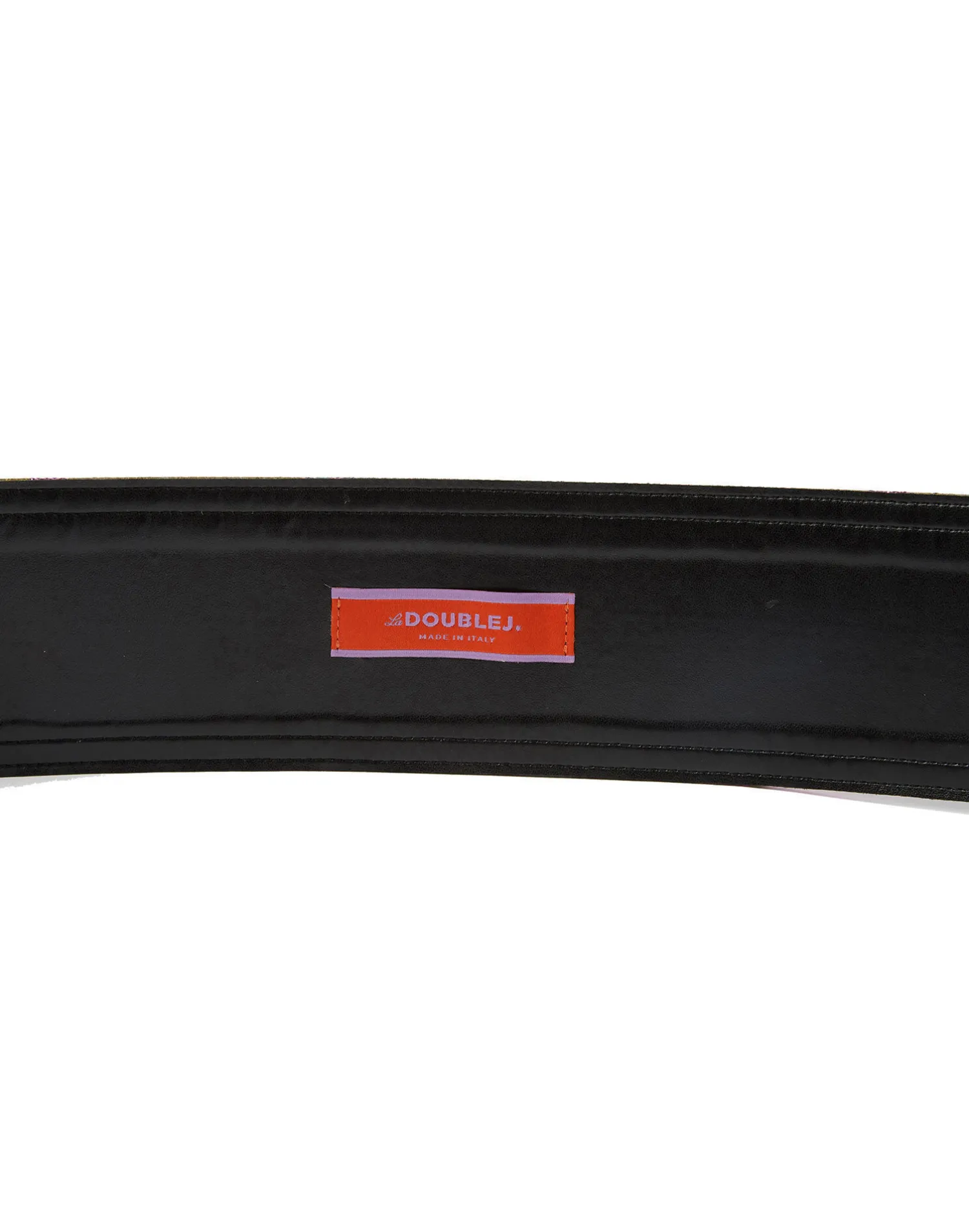 La DoubleJ Piccoli Accessori|Accessories<Medium BeltWonderland Black in Light Faille
