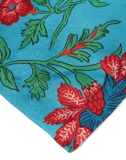 La DoubleJ Runner E Tovagliette|Tessili<Medium RunnerDragonflower Turchese in Linen