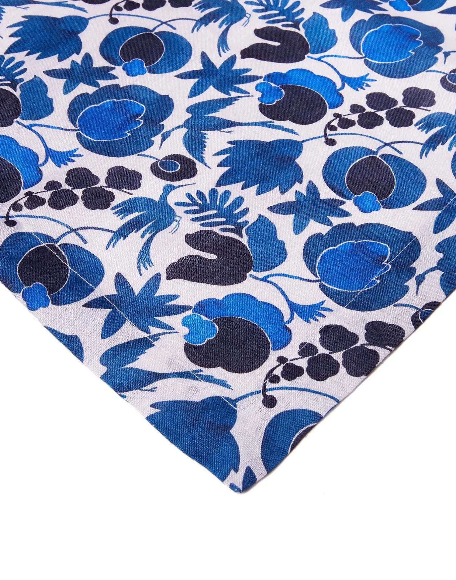 La DoubleJ Runner E Tovagliette|Tessili<Medium RunnerWildbird Blu Small in Linen