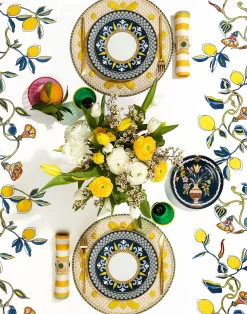 La DoubleJ Tovaglie|Tessili<Medium TableclothBorboni White in Linen
