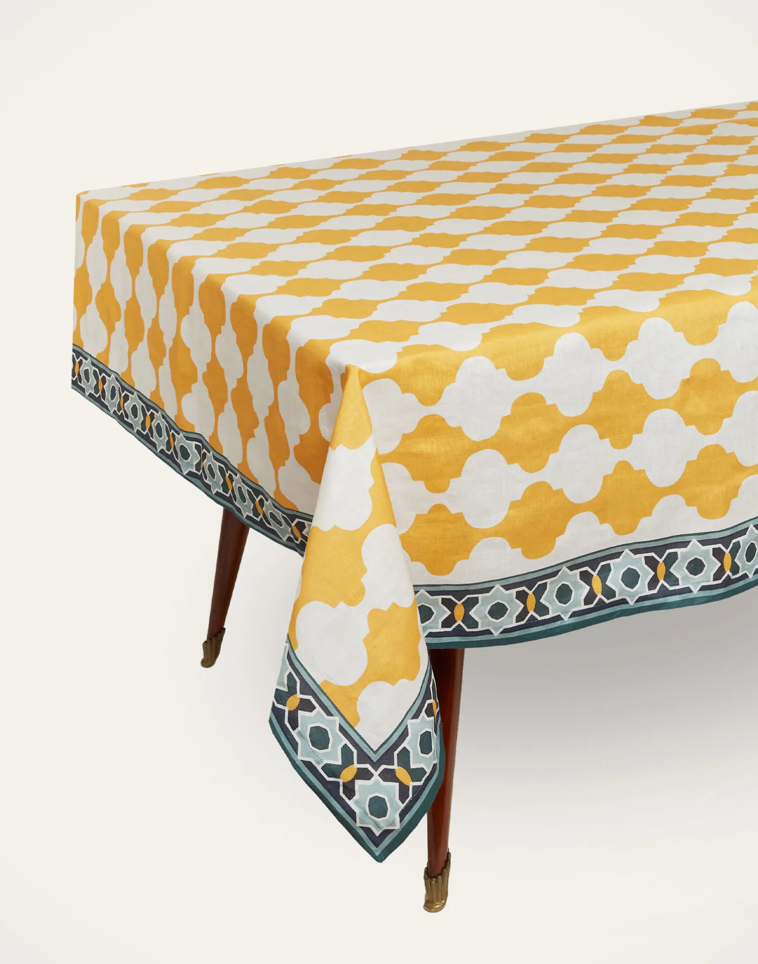 La DoubleJ Tovaglie|Tessili<Medium TableclothPlaza Yellow in Linen