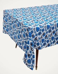 La DoubleJ Tovaglie|Tessili<Medium TableclothWildbird Blu in Linen