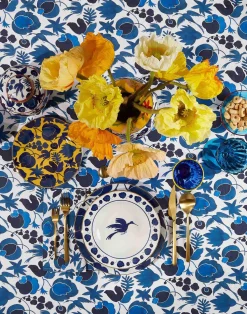 La DoubleJ Tovaglie|Tessili<Medium TableclothWildbird Blu in Linen