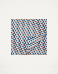 La DoubleJ Tovaglie|Tessili<Medium Tablecloth (180x280)Cubi Blu in Linen