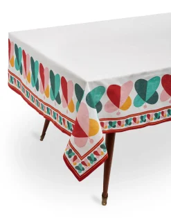La DoubleJ Tovaglie|Tessili<Medium Tablecloth (180x280)Farfalle Ring (Placed) in Linen