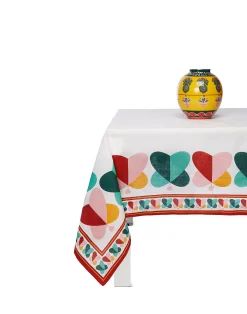 La DoubleJ Tovaglie|Tessili<Medium Tablecloth (180x280)Farfalle Ring (Placed) in Linen
