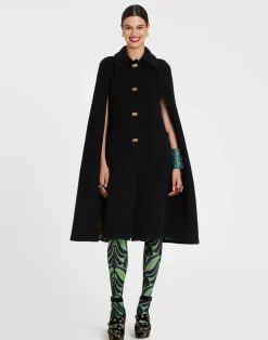 La DoubleJ Capispalla<Milano CapeBlack in Wool